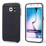 Wholesale Samsung Galaxy S6 Edge Iron Bumper Hybrid Case (Silver)